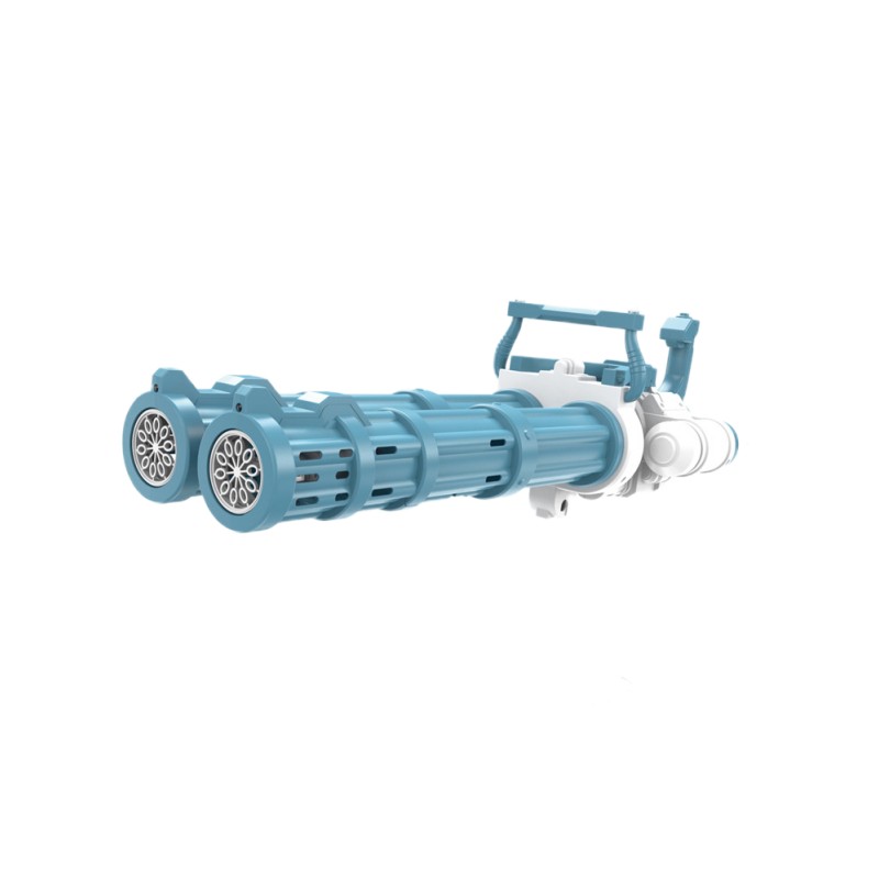 Super Large Double Barrel Gatling Bubble Machine Automatic One Key Bubble Upgrade Bubble Gun Toys 