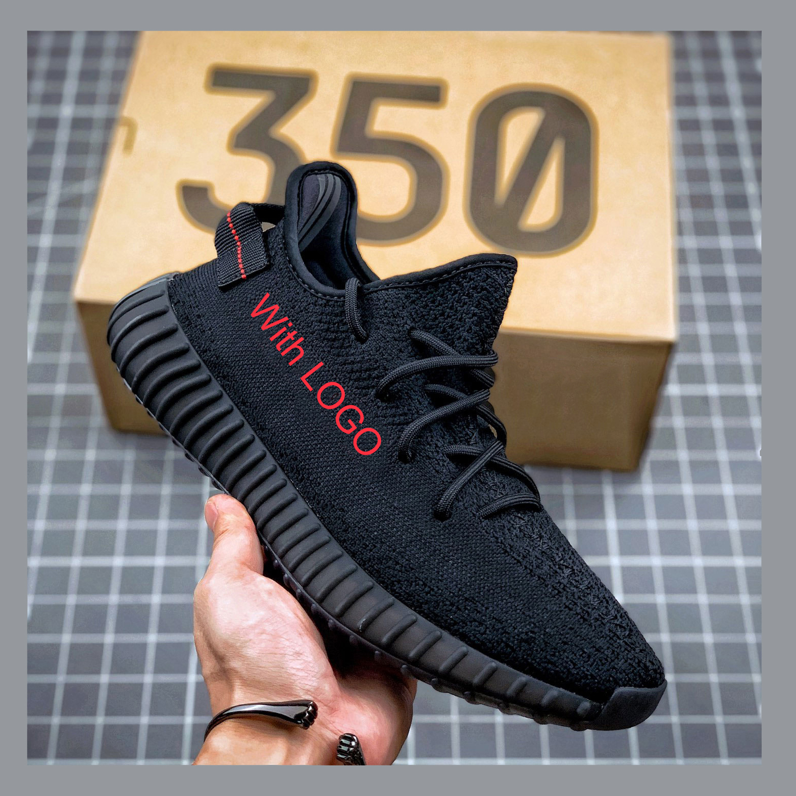 Yeezy 350 V2 Men's Shoes Fashion Sports Leisure Running Fashion Cloth Shoes For Men Sneakers For Men Reflective Black Yeezy 350 